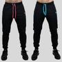 Imagem de Kit 2 Calça Moletom Masculina Skinny Slin Sport Coroa e Cordão