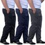 Imagem de Kit 2 Calça Tactel Lisas Masculina Sem Forro Uniforme Academia