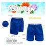 Imagem de Kit 2 Calção Masculino Short Tactel Microfibra Básica com Cós Regulável