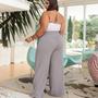 Imagem de Kit 2 Calças Feminina Pantalona Plus Size Duna Elegante Em Elasticidade Na Cintura Com Bolsos