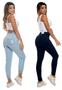 Imagem de Kit 2 Calcas Jeans Feminina Blogueira Jogger Cos Alto Lindas Country Versão Skinny Barra Justa - Mei
