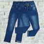 Imagem de Kit 2 Calças Jeans Infantil Menina Mom E Skinny