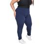 Imagem de Kit 2 calças legging plus size feminina elastano cinza a academia pronta entrega
