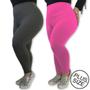 Imagem de Kit 2 Calças Legging Plus Size Heide Ribeiro Leg Basic Suplex Barato