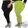 Imagem de Kit 2 Calças Legging Plus Size Heide Ribeiro Leg Basic Suplex Barato