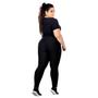 Imagem de Kit 2 Calças Legging Plus Size Reforçada Academia Leg 50ao56