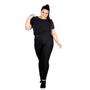 Imagem de Kit 2 Calças Legging Plus Size Reforçada Academia Leg 50ao56