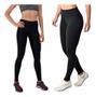 Imagem de Kit 2 Calças Legging Suplex  Leg Reforçada Fitness Academia