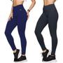 Imagem de Kit 2 Calças Leggings Selene Sem Costura Feminina