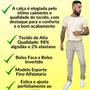 Imagem de Kit 2 Calças Masculina Brim Lycra Esporte Fino  Social Alfaiataria Sarja Bolso Faca e Invertido Linha Premium