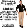 Imagem de Kit 2 Calças Masculina Brim Lycra Esporte Fino  Social Alfaiataria Sarja Bolso Faca e Invertido Linha Premium