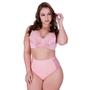 Imagem de Kit 2 calcinha e sutiã plus size conjunto plus reforçado- c15 KIT 2 CONJUNTO CAROLINA ROSA E MARINHO