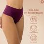 Imagem de Kit 2 Calcinha Feminina Modeladora Cós Alto Vinho Rupee