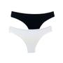 Imagem de Kit 2 Calcinhas Tanga Try Basics Algodão Cotton Básica Lisa Moda Lingerie