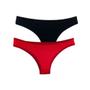 Imagem de Kit 2 Calcinhas Tanga Try Basics Algodão Cotton Básica Lisa Moda Lingerie