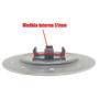 Imagem de Kit 2 Calota Centro Central Tampa Miolo Compatível c/Roda Passat Alemão Vr6 Brw-580