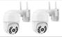 Imagem de kit 2 Câmera Ip Externa Speed Dome Wifi Auto Tracking Ip66 Ptz