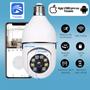 Imagem de Kit 2 Camera Ip Segurança Lampada Panoramica 360 Wifi Espia Com Rastreio