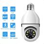 Imagem de kit 2 Câmera Ip Segurança Lampada Panoramica Wifi Espia prova d'agua giratoria