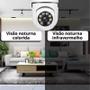 Imagem de kit 2 Câmera Ip Segurança Lampada Panoramica Wifi Espia prova d'agua giratoria