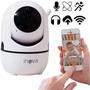 Imagem de kit 2 Câmera Robo Ip Wifi Wireles Full HD 1080p Áudio Visão Noturna