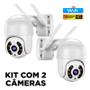 Imagem de Kit 2 Camera WIFI- 5G Externa IP66 a Prova D'água app yoosee, Infravermelho 28 LEDs Alarme Wifi Hd Sensor De Movimento