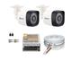 Imagem de Kit 2 Câmeras Bullet Full Hd 1080p 2Mp Com Cabo e Conectores