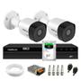 Imagem de Kit 2 Câmeras Bullet HD 720p VHD 3130 B IP67 DVR Gravador Intelbras MHDX 1204 4 Canais 1TB SKY