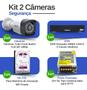 Imagem de Kit 2 Câmeras de Segurança Full HD 1080p 2MP Bullet 20 Metros Infravermelho Tudo Forte + Gravador Digital de vídeo Intelbras MHDX 1104-C + HD 2TB