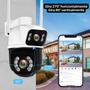 Imagem de Kit 2 Câmeras De Segurança Interna Externa  Wi-fi Ip Dupla Lente 360 Noturna Externa Prova D'água  App Yoosee