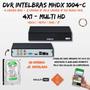 Imagem de Kit 2 Cameras Full Color Intelbras Dvr Mhdx 4 Ch Color Noite