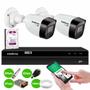 Imagem de Kit 2 Câmeras Intelbras VHD 1130 B HD 720p Bullet Lente 2.8mm Visão Noturna 30m Resistente à Chuva IP67 + DVR Intelbras MHDX 1204 4 Canais + HD 2TB