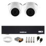 Imagem de Kit 2 Câmeras Intelbras VHD 1220 D G7 Dome Full HD 1080p Lente 2.8mm Visão Noturna 20m + Dvr Intelbras MHDX 1104-C 4 Canais