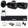 Imagem de Kit 2 Câmeras Intelbras VHD 1230 B Full HD 1080p Bullet Black G7 Visão Noturna 30m IP67 + DVR Intelbras MHDX 3004-C 4 Canais + HD SkyHawk 1TB