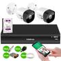 Imagem de Kit 2 Câmeras Intelbras VHD 3530 B 5MP HDCVI Bullet Visão Noturna 30m IP67 + DVR Intelbras IMHDX 5108 8 Canais + HD 1TB Purple