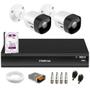 Imagem de Kit 2 Câmeras Intelbras VHD 3530 B 5MP HDCVI Bullet Visão Noturna 30m IP67 + DVR Intelbras IMHDX 5108 8 Canais + HD 2TB Purple