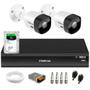 Imagem de Kit 2 Câmeras Intelbras VHD 3530 B 5MP HDCVI Bullet Visão Noturna 30m IP67 + DVR Intelbras IMHDX 5108 8 Canais + HD SkyHawk 2TB