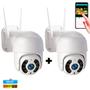 Imagem de Kit 2 Câmeras Ip Dome Externa Yoosee Wi-Fi Autotracking