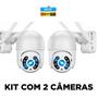 Imagem de Kit 2 Câmeras Ip Segurança Wi-Fi Externa Yoosee 360 Graus