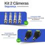 Imagem de Kit 2 Câmeras TF 1220 Bullet Full HD 1080p Alta definição, Lente 2.8mm, Visão Noturna 20M, IP66 + DVR Intelbras MHDX 3004-C 4 Canais