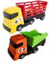 Imagem de Kit 2 Caminhão Brinquedo Caçamba E Boiadeiro Articulado Com Animais Infantil Super Frotinha Divplast