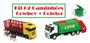 Imagem de Kit 2 Caminhões De Brinquedo - Caminhão Coletor De Lixo Iveco Reciclagem + Cowboy Truck Boiadeiro