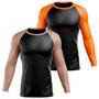 Imagem de Kit 2 Camisa Blusa Térmica Manga Longa Dryfit Academia Treino Pescaria Esportiva Fitness Solar UV+50