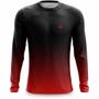 Imagem de Kit 2 Camisa Manga Comprida Masculina Camiseta Fitness Proteção UV Versatilidade Bike Treino