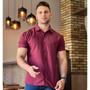 Imagem de Kit 2 Camisa Social Masculina Manga Curta De Botão Slim Linha Premium Casual Lisa Não Amassa Envio Imediato Moda Premium