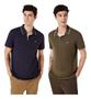 Imagem de Kit 2 Camisas Gola Polo Masculina Hering Orig. Piquet Básica