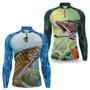 Imagem de Kit 2 Camiseta Pesca Masculina Manga Longa Camisa Com Proteção UV50 Pescaria