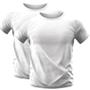 Imagem de Kit 2 Camiseta Slim Fit Manga Curta Proteção Solar Uv50 Ice Tecido Gelado Branca