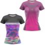 Imagem de Kit 2 Camiseta Tshirt Feminina Efect Esportiva Academia Caminhada Proteção UV50