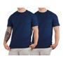 Imagem de Kit 2 Camisetas Básicas Masculina Algodão Premium Slim Fit Diversas Cores